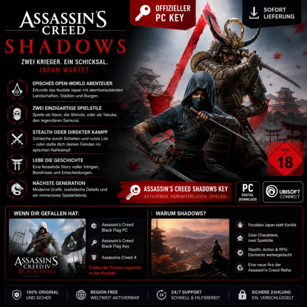 assassin's creed shadows key